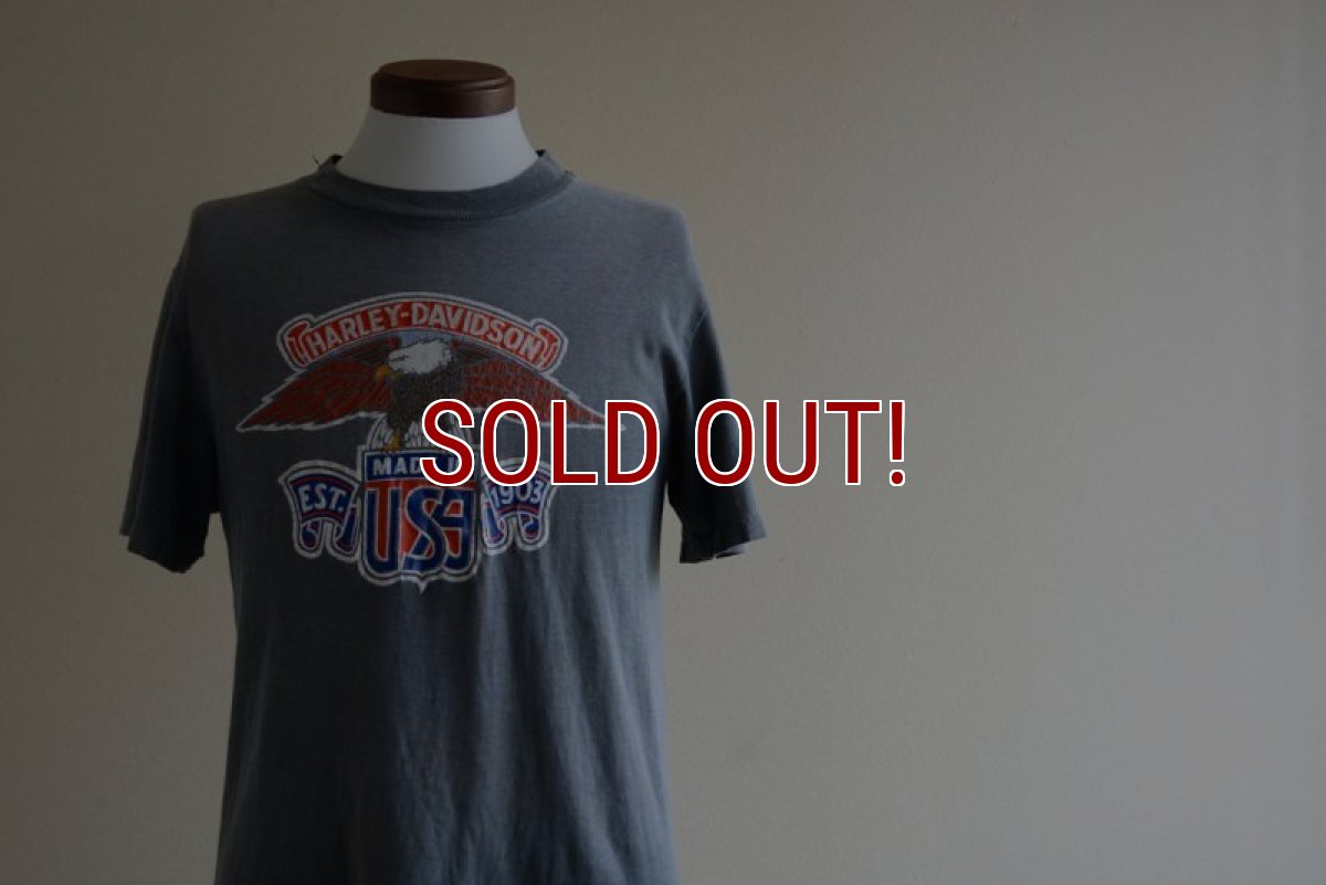 画像6: 1970s Harley-Davidson Tシャツ　 EAGLE ＆ No.1 LOGO　 表記M  (6)