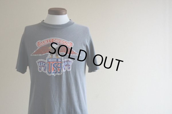 画像6: 1970s Harley-Davidson Tシャツ　 EAGLE ＆ No.1 LOGO　 表記M 
