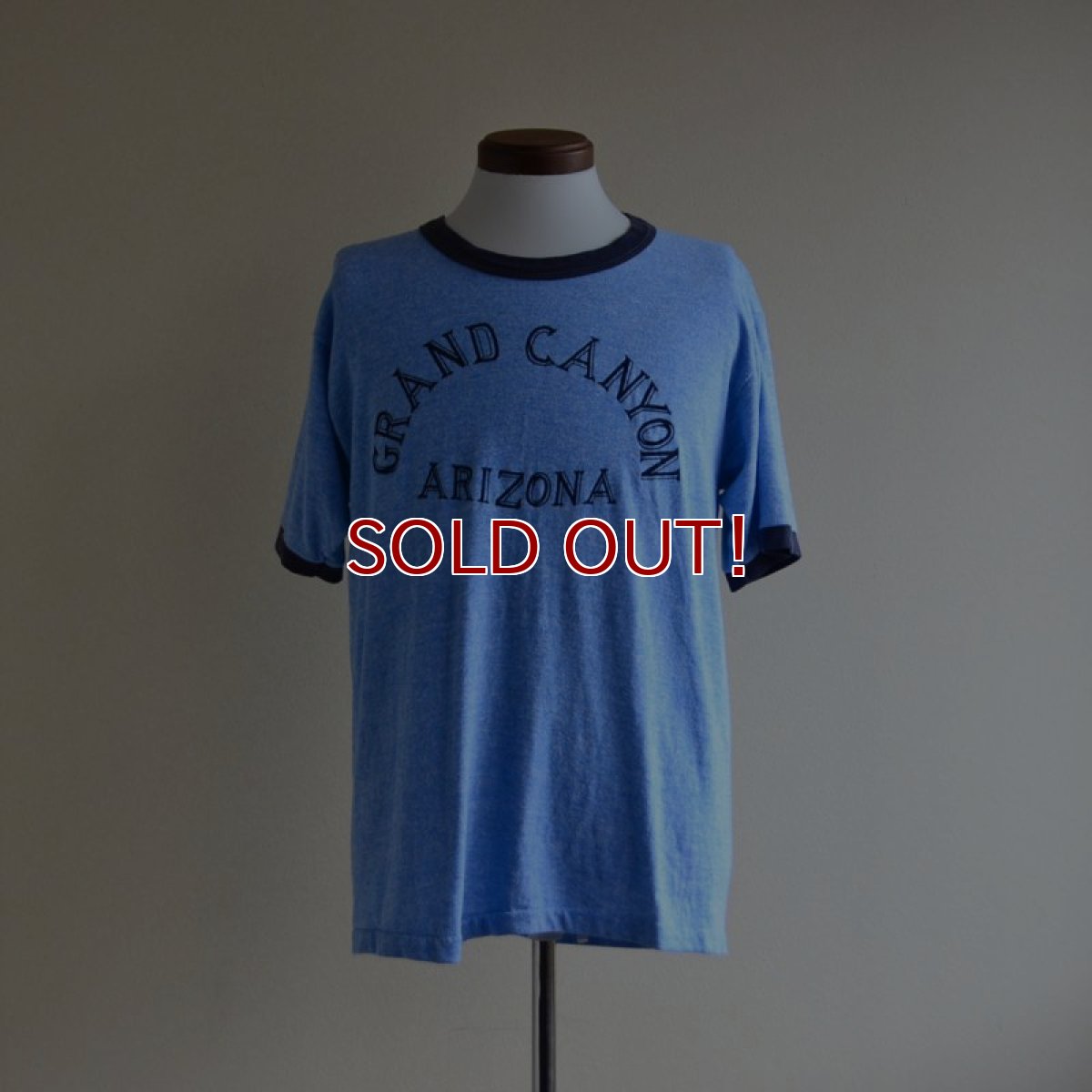 画像1: 1970s-80s  GRAND CANYON 杢リンガーTシャツ　 表記XL  (1)