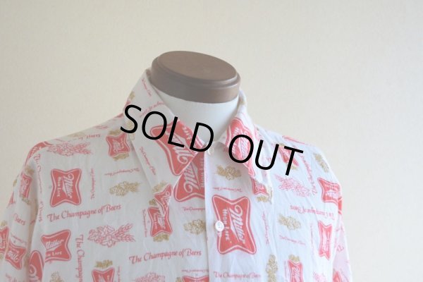 画像6: 1970s Miller Beer 総柄シャツ　 表記L 