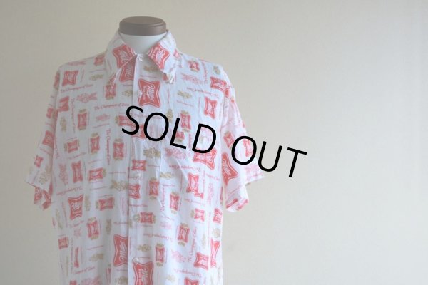 画像5: 1970s Miller Beer 総柄シャツ　 表記L 