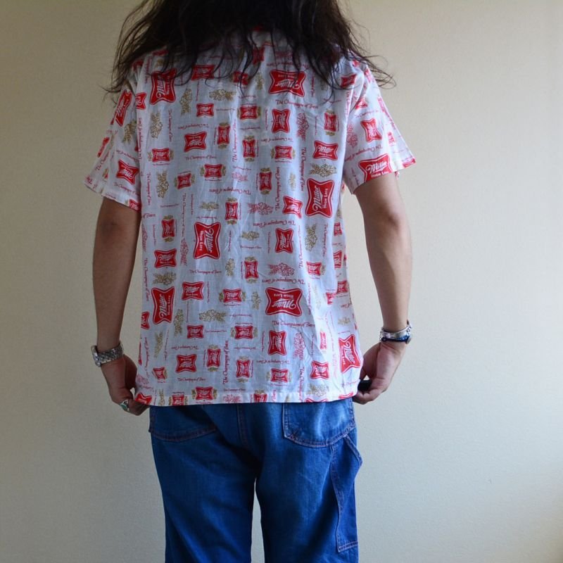 画像3: 1970s Miller Beer 総柄シャツ 表記L