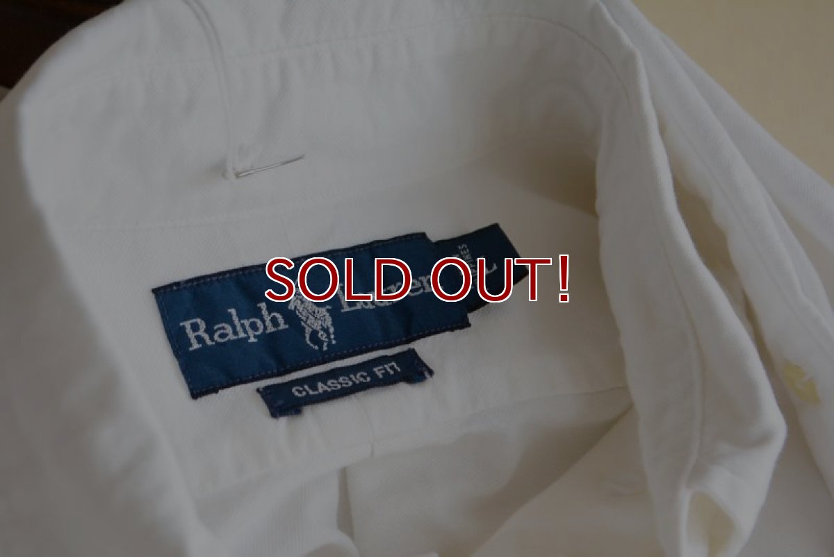画像13: RalphLauren オックスフォードBDシャツ　 ポケット付き　 表記L  (13)