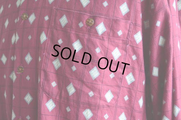 画像9: 1990s SEARS ROEBUCK 総柄BDシャツ　 表記M 