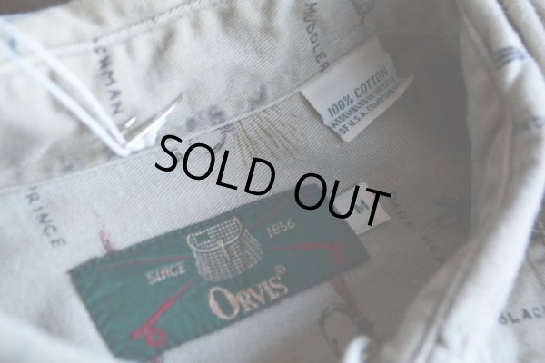 画像14: 1990s ORVIS フライ柄シャツ  表記M