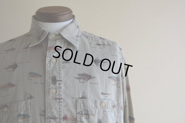 画像6: 1990s ORVIS フライ柄シャツ  表記M