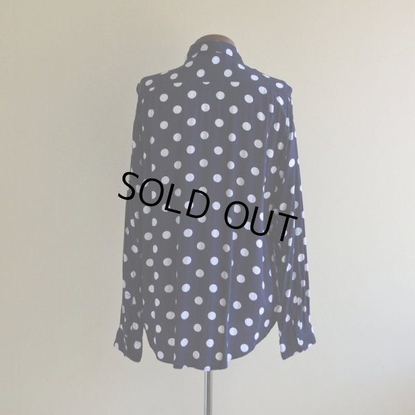 画像3: 1990s〜 ドット柄レーヨンシャツ　 実寸ML 