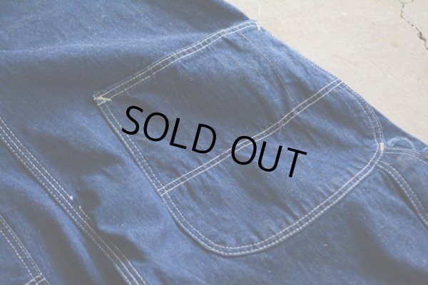 画像13: 1950s SANFORIZED デニムオーバーオール  実寸W37