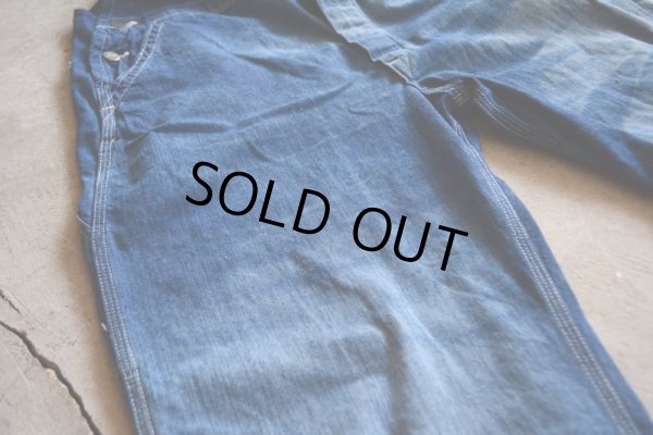 画像8: 1950s SANFORIZED デニムオーバーオール  実寸W37