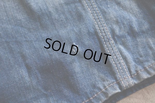 画像10: 1950s SANFORIZED デニムオーバーオール  実寸W37