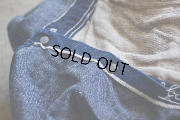 画像18: 1950s SANFORIZED デニムオーバーオール  実寸W37