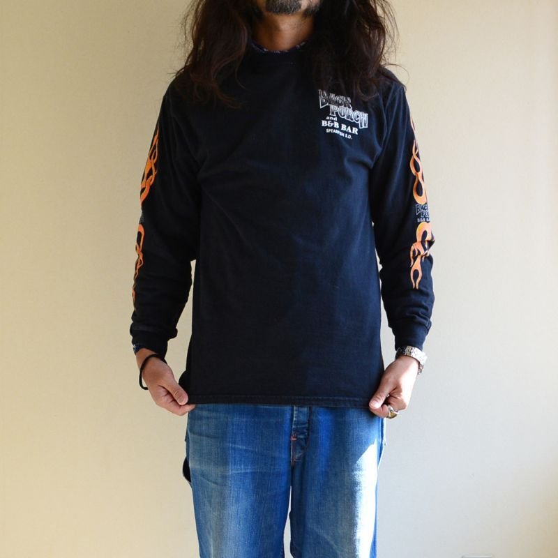 画像1: 1990s BACK PORCH AND B&B BAR L/S Tシャツ 両袖・バックプリンあり 表記M