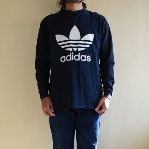 詳細画像1: 1990s adidas トレフォイル L/S Tシャツ　 両面プリント　 表記L 