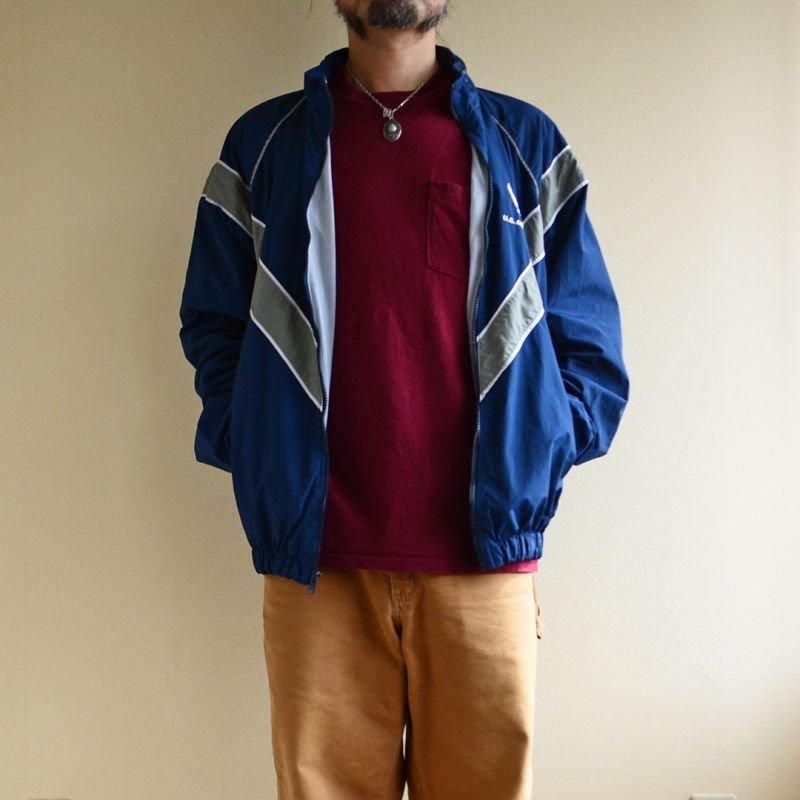 画像1: 2000s US.AIR FORCE PTU ナイロントレーニングジャケット 表記LARGE-REGULAR