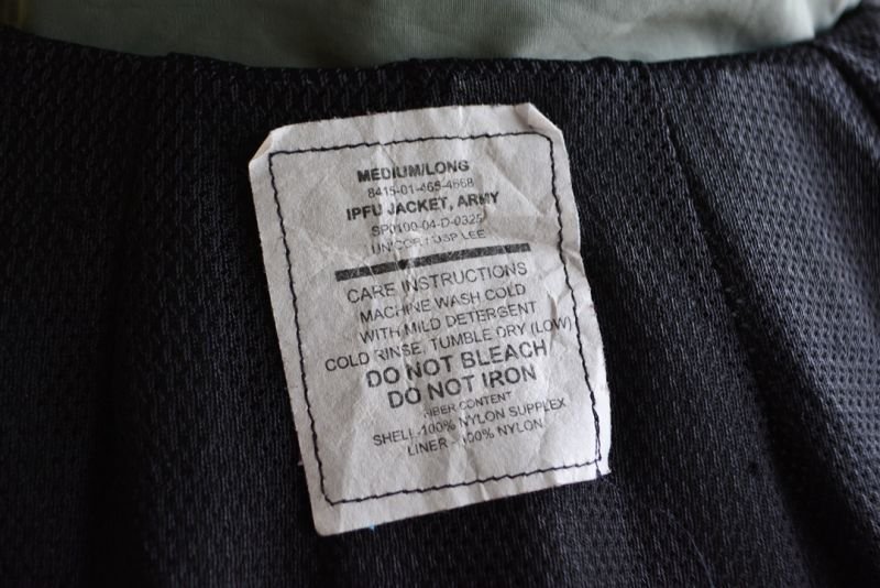 2000s US.ARMY IPFU ナイロントレーニングジャケット 表記MEDIUM-LONG