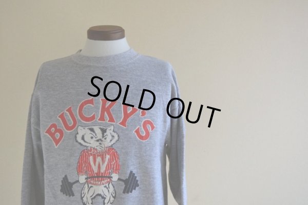 画像5: 1980s WISCONSIN カレッジスウェット　 表記L 