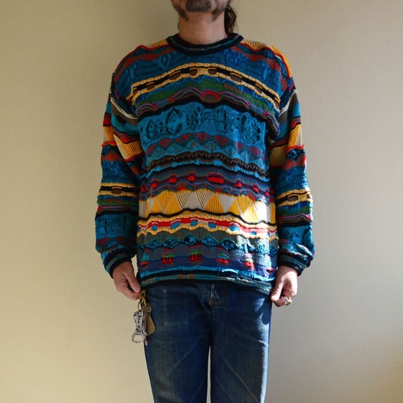 画像1: 1990s COOGI コットンニットセーター 表記L