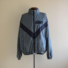 画像1: 2010s US.ARMY PFU ナイロントレーニングジャケット　 全面ACU迷彩リフレクト　 表記MEDIUM-REGULAR  (1)