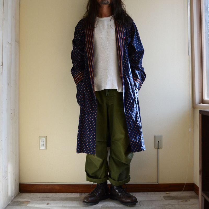 画像1: 1990s TOMMY HILFIGER コットンガウン 表記S/M