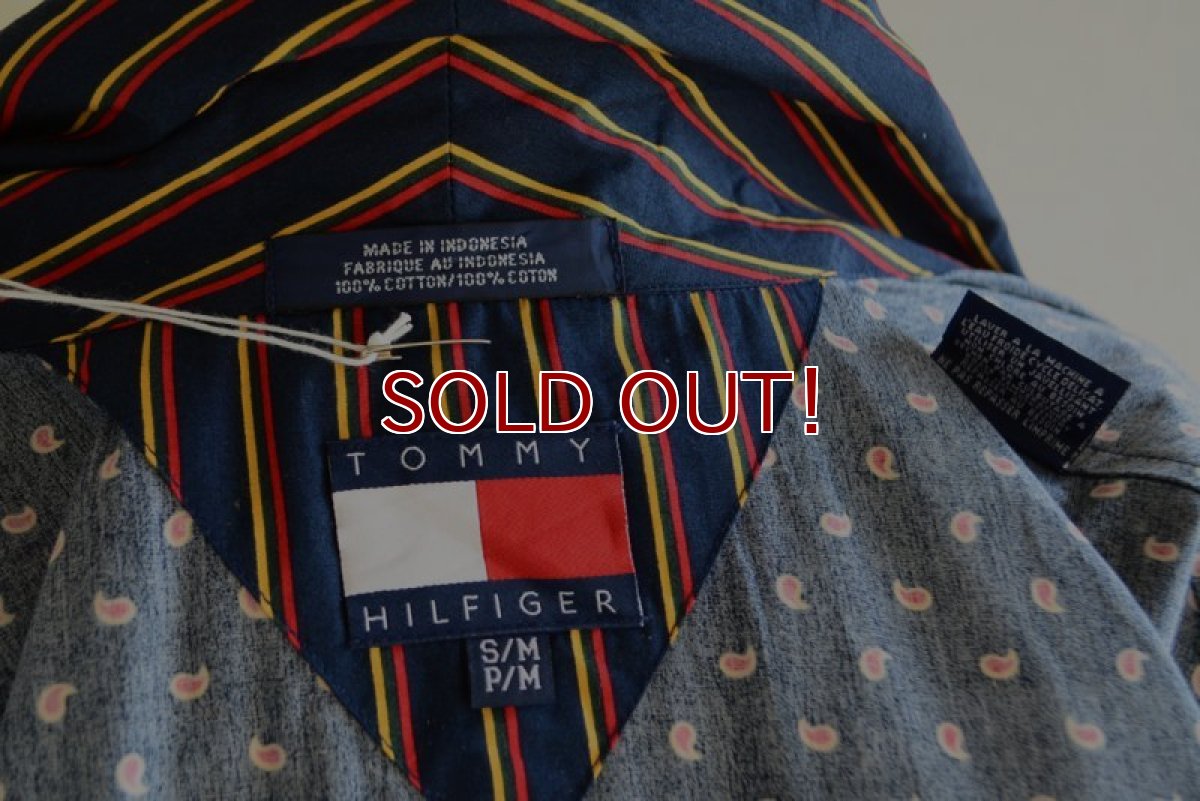 画像13: 1990s TOMMY HILFIGER コットンガウン　 表記S/M  (13)