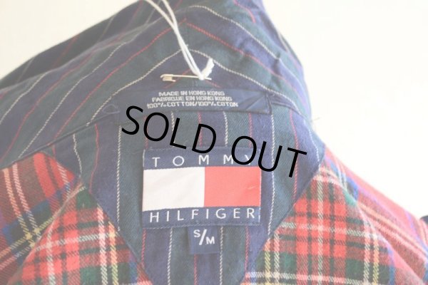 画像13: 1990s TOMMY HILFIGER フランネルガウン  クレイジーパターン  表記S/M