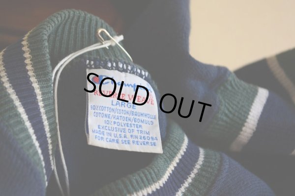 画像13: 1990s Champion リバースウィーブスウェット　 ボーダーリブ　 表記L 