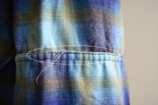 画像11: 1960s プリントネルガウン　 オンブレーチェック　 表記XL  (11)