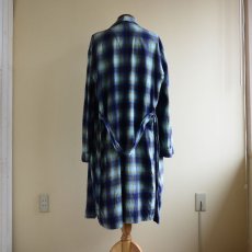 画像3: 1960s プリントネルガウン　 オンブレーチェック　 表記XL  (3)