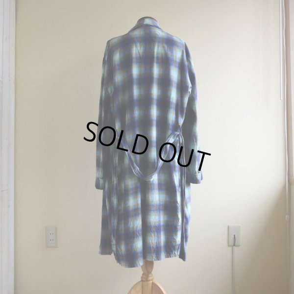 画像3: 1960s プリントネルガウン　 オンブレーチェック　 表記XL 