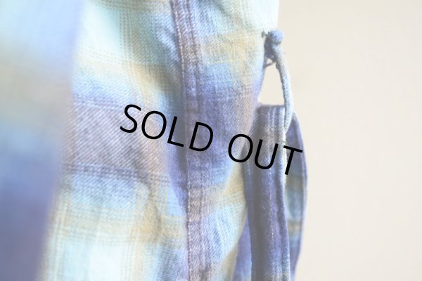 画像12: 1960s プリントネルガウン　 オンブレーチェック　 表記XL 