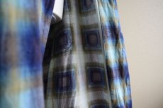 画像10: 1960s プリントネルガウン　 オンブレーチェック　 表記XL  (10)