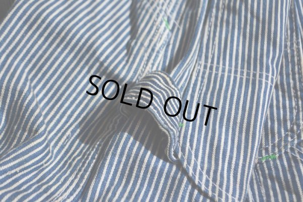 画像12: 1980s POINTER BRAND ヒッコリーオーバーオール　 ローバックスタイル　 実寸w38 