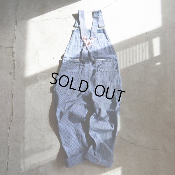 画像3: 1980s POINTER BRAND ヒッコリーオーバーオール　 ローバックスタイル　 実寸w38 