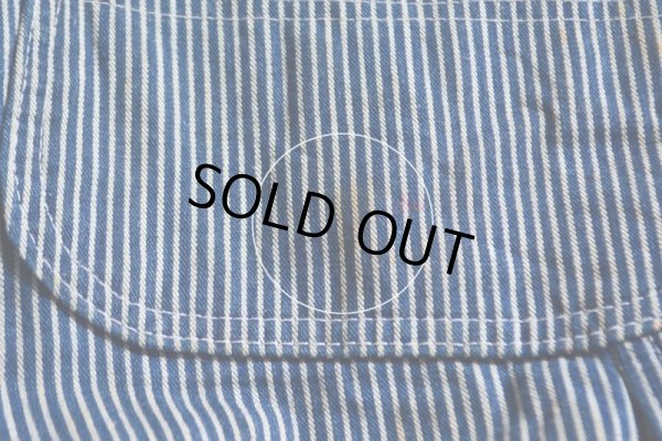 画像17: 1980s POINTER BRAND ヒッコリーオーバーオール　 ローバックスタイル　 実寸w38 