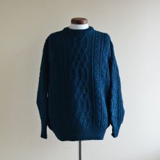 画像1: CALLAN フィッシャーマンセーター　 MADE IN IRELAND　 表記L  (1)