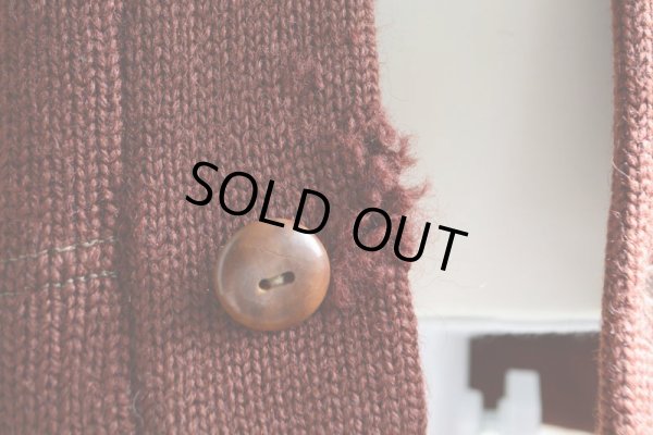 画像15: 1940s〜 Marq't Knit レタードカーディガン　 実寸M 