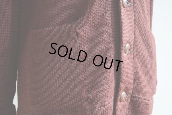 画像11: 1940s〜 Marq't Knit レタードカーディガン　 実寸M 