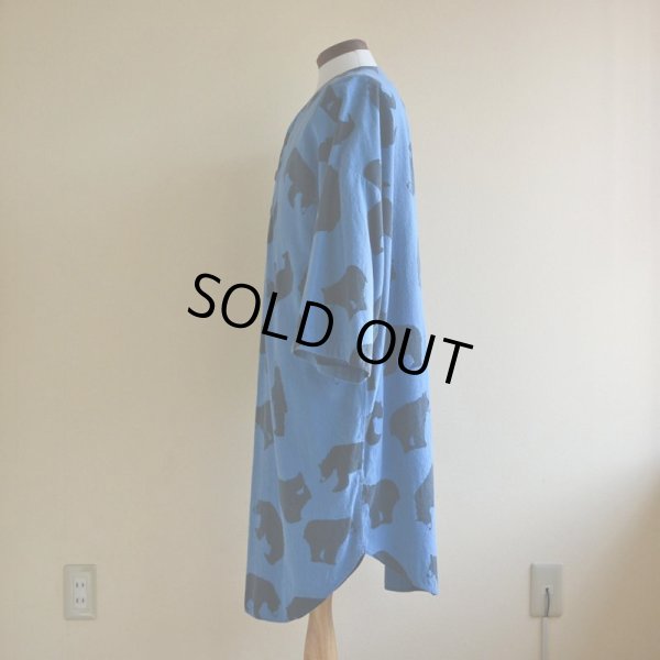 画像4: 1990s MICHIGAN RAG クマ総柄フランネルプルオーバーシャツ　 表記L/XL 