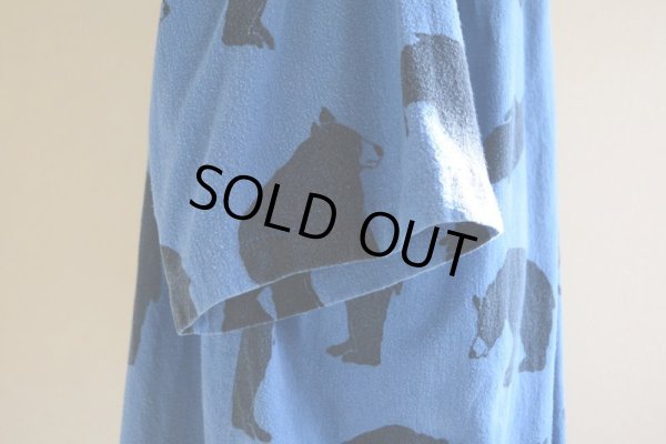 画像9: 1990s MICHIGAN RAG クマ総柄フランネルプルオーバーシャツ　 表記L/XL 