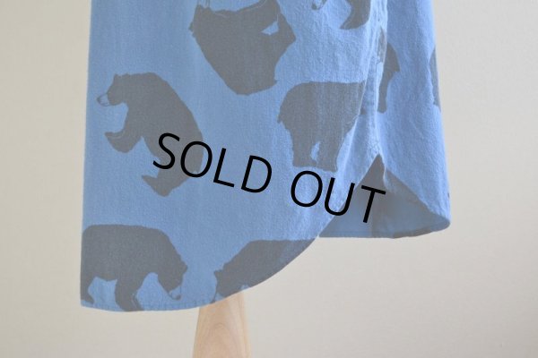 画像8: 1990s MICHIGAN RAG クマ総柄フランネルプルオーバーシャツ　 表記L/XL 