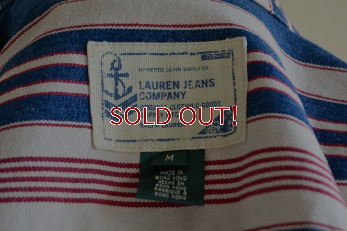 画像16: RalphLauren デニムカバーオール　 LAUREN JEANS Co.　 表記M  (16)
