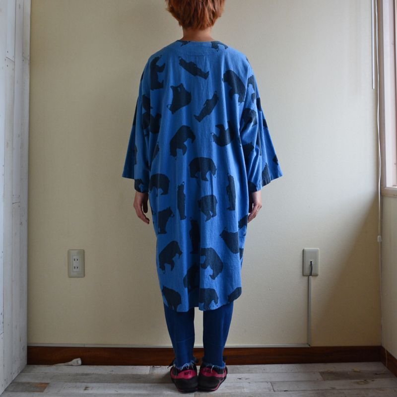画像3: 1990s MICHIGAN RAG クマ総柄フランネルプルオーバーシャツ 表記L/XL