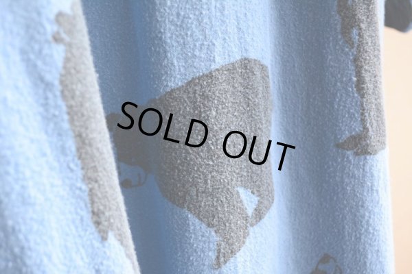 画像10: 1990s MICHIGAN RAG クマ総柄フランネルプルオーバーシャツ　 表記L/XL 