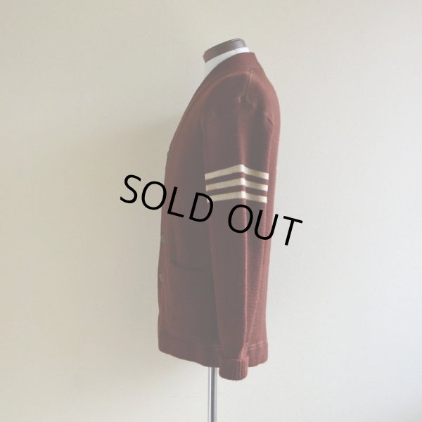 画像4: 1940s〜 Marq't Knit レタードカーディガン　 実寸M 