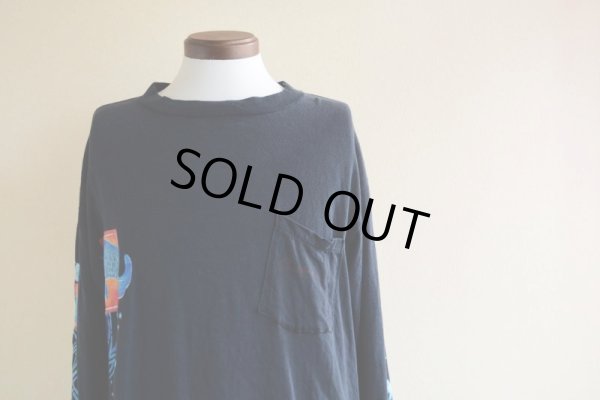 画像5: 1970s-80s Anvil 鯉和柄L/SポケットTシャツ　 表記XL 