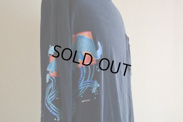 画像9: 1970s-80s Anvil 鯉和柄L/SポケットTシャツ　 表記XL 