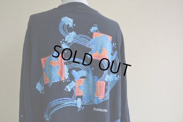 画像13: 1970s-80s Anvil 鯉和柄L/SポケットTシャツ　 表記XL 