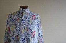 画像5: 1980s L&M FASHIONS ウィングカラーシャツ　 表記M  (5)