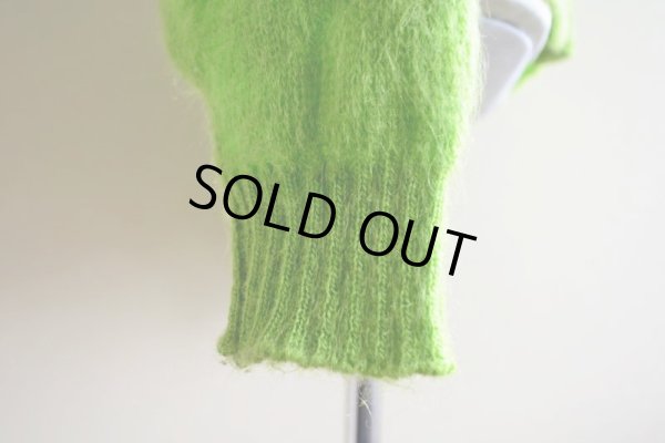 画像10: 1960s-70s ARENA モヘアカーディガン　 ライムグリーン　 表記M 