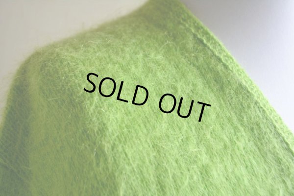 画像7: 1960s-70s ARENA モヘアカーディガン　 ライムグリーン　 表記M 